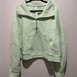 Lululemon Athletica Mint Green Quarter-Zip Hoodie